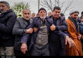 مراسم تشییع پیکر شهیدان اقتدار نیرو دریایی در بجنورد
