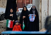 مراسم تشییع پیکر شهیدان اقتدار نیرو دریایی در بجنورد