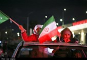 شادی مردم شیراز پس از اعلام رهبری آیت الله سیدمجتبی خامنه‌ای
