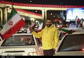 شادی مردم شیراز پس از اعلام رهبری آیت الله سیدمجتبی خامنه‌ای