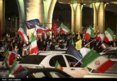 شادی مردم شیراز پس از اعلام رهبری آیت الله سیدمجتبی خامنه‌ای