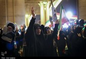 شادی مردم شیراز پس از اعلام رهبری آیت الله سیدمجتبی خامنه‌ای