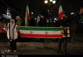 شادی مردم همدان پس از اعلام رهبری آیت الله سیدمجتبی خامنه‌ای