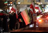 شادی مردم همدان پس از اعلام رهبری آیت الله سیدمجتبی خامنه‌ای
