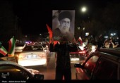 شادی مردم همدان پس از اعلام رهبری آیت الله سیدمجتبی خامنه‌ای