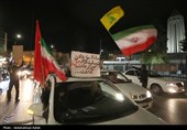 شادی مردم همدان پس از اعلام رهبری آیت الله سیدمجتبی خامنه‌ای