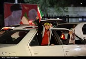 شادی مردم همدان پس از اعلام رهبری آیت الله سیدمجتبی خامنه‌ای