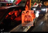 شادی مردم همدان پس از اعلام رهبری آیت الله سیدمجتبی خامنه‌ای