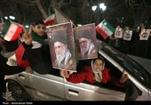 شادی مردم همدان پس از اعلام رهبری آیت الله سیدمجتبی خامنه‌ای