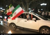 شادی مردم همدان پس از اعلام رهبری آیت الله سیدمجتبی خامنه‌ای