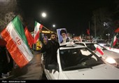 شادی مردم همدان پس از اعلام رهبری آیت الله سیدمجتبی خامنه‌ای