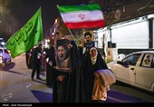 شادی مردم قم  پس از اعلام رهبری آیت الله سیدمجتبی خامنه‌ای