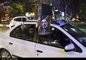 شادی مردم قم  پس از اعلام رهبری آیت الله سیدمجتبی خامنه‌ای