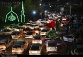 شادی مردم قم  پس از اعلام رهبری آیت الله سیدمجتبی خامنه‌ای