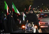 شادی مردم قم  پس از اعلام رهبری آیت الله سیدمجتبی خامنه‌ای