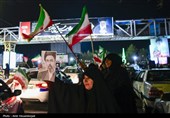 شادی مردم قم  پس از اعلام رهبری آیت الله سیدمجتبی خامنه‌ای