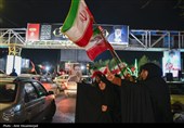 شادی مردم قم  پس از اعلام رهبری آیت الله سیدمجتبی خامنه‌ای