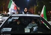 شادی مردم قم  پس از اعلام رهبری آیت الله سیدمجتبی خامنه‌ای