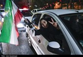 شادی مردم قم  پس از اعلام رهبری آیت الله سیدمجتبی خامنه‌ای