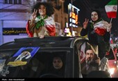 شادی مردم قم  پس از اعلام رهبری آیت الله سیدمجتبی خامنه‌ای