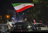 شادی مردم قم  پس از اعلام رهبری آیت الله سیدمجتبی خامنه‌ای