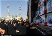 تشییع پیکر شهدای حملات آمریکایی صهیونی در قم