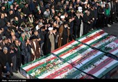 تشییع پیکر شهدای حملات آمریکایی صهیونی در قم