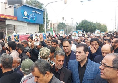 تشییع 2 شهید اقتدار و امنیت در بوشهر