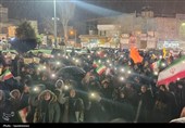 بیعت مردم قروه زیر برف با رهبر انقلاب