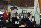 بیعت مردم قروه زیر برف با رهبر انقلاب