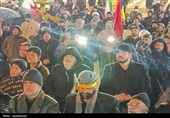 بیعت مردم قروه زیر برف با رهبر انقلاب