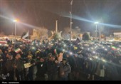 بیعت مردم قروه زیر برف با رهبر انقلاب