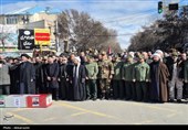 تشییع پیکر مطهر شهید والامقام مهریار‌ ابی‌زاده عموقین در اردبیل