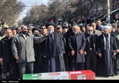 تشییع پیکر مطهر شهید والامقام مهریار‌ابی زاده عموقین در اردبیل