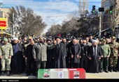 تشییع پیکر مطهر شهید والامقام مهریار‌ابی زاده عموقین در اردبیل