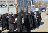 تشییع پیکر مطهر شهید والامقام مهریار‌ابی زاده عموقین در اردبیل