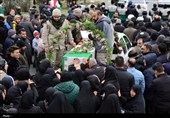 تشییع پیکر شهید وطن «مهدی یاری» در ماهدشت