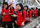 ورود اعضای تیم فوتبال بانوان به مالزی با استقبال سفیر