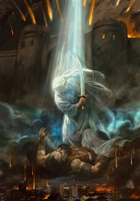 نقاشی "مع الله" در آستانه پیروزی در جنگ تحمیلی