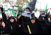 تجمع مهاجرین ملل اسلامی در محکومیت شهادت رهبر انقلاب در مشهد