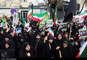 تجمع مهاجرین ملل اسلامی در محکومیت شهادت رهبر انقلاب در مشهد