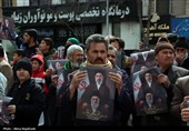 تجمع مهاجرین ملل اسلامی در محکومیت شهادت رهبر انقلاب در مشهد