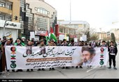 تجمع مهاجرین ملل اسلامی در محکومیت شهادت رهبر انقلاب در مشهد