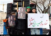 تجمع مهاجرین ملل اسلامی در محکومیت شهادت رهبر انقلاب در مشهد