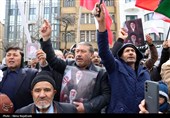 تجمع مهاجرین ملل اسلامی در محکومیت شهادت رهبر انقلاب در مشهد