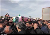 تشییع پیکر شهید اقتدار رمضان در روستای هلیله بوشهر