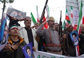 بیعت ایل بزرگ قشقایی شهرستان بروجن با رهبر معظم انقلاب +فیلم