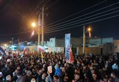 تشییع نمادین شهید ناوچه آسمانی دنا