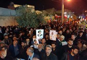 تشییع نمادین شهید ناوچه آسمانی دنا