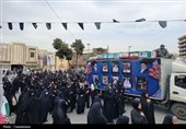 تشییع پیکر هشت شهید جنگ رمضان در شهرری